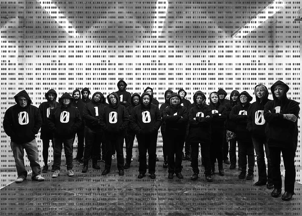 The Binary Graffiti Club .Artwork By Stanza