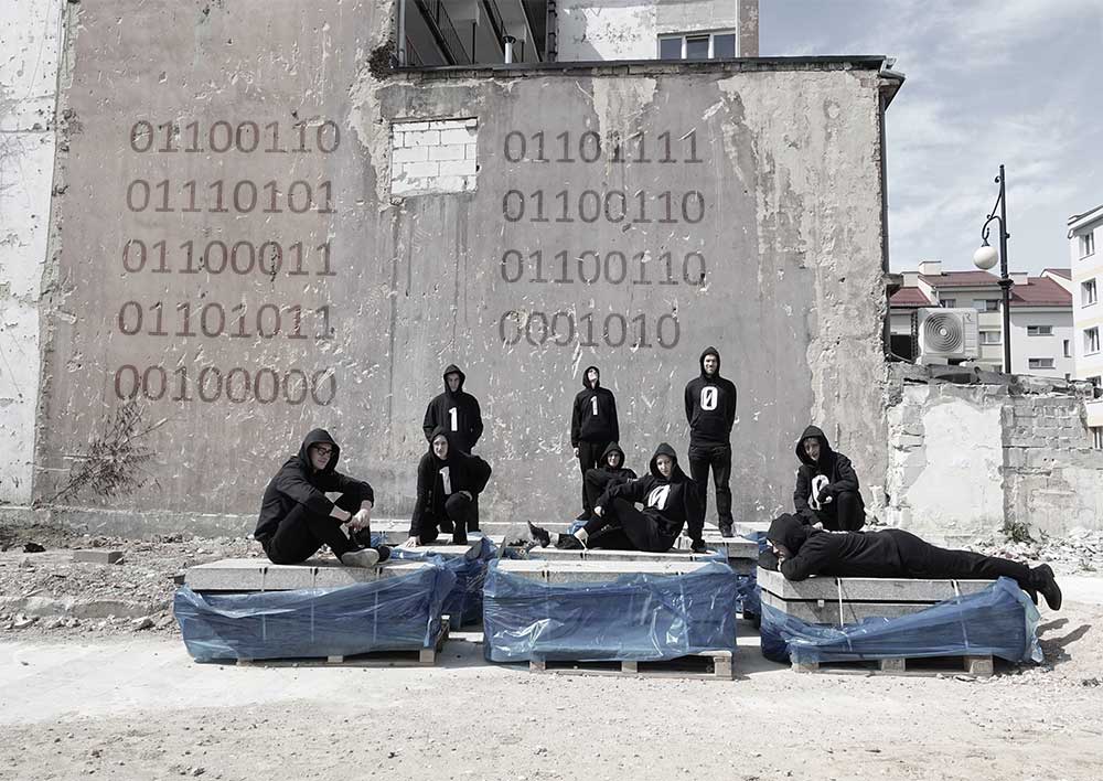 The Binary Graffiti Club. Artwork By Stanza