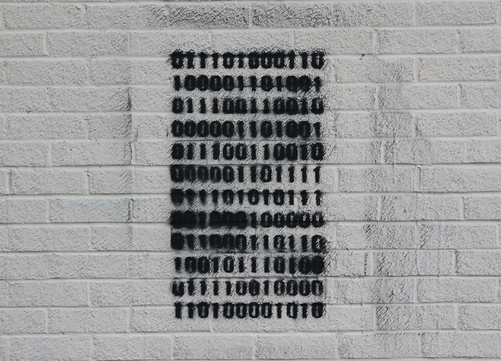 Stanza ,  art , graffitti, The Binary Graffiti Club, code, activism, The Binary Graffiti Club. An Art Project by Stanza,  